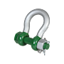 G-5143 Green Pin Fixed Nut Polar Shackles Product Render 2